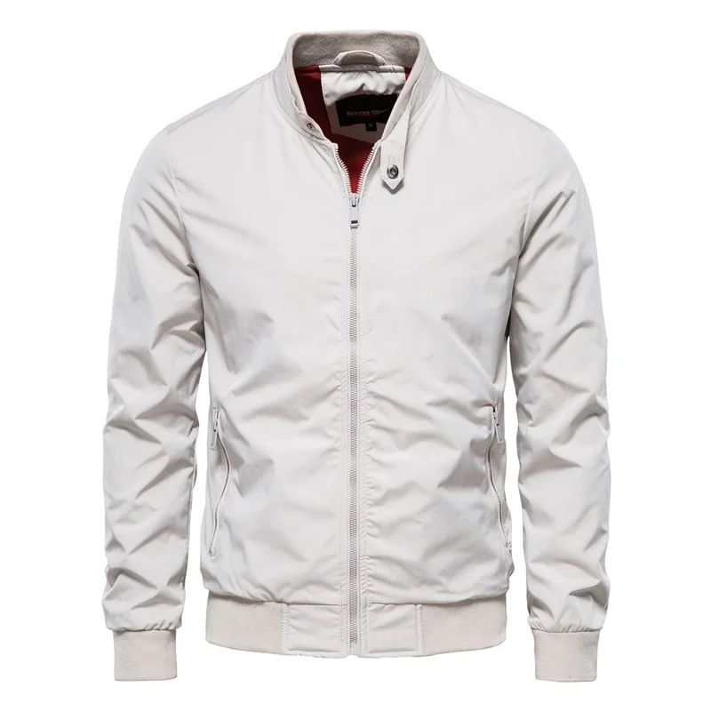 Classic Bomber Jacket with Zipper Closure for Men | Hunter