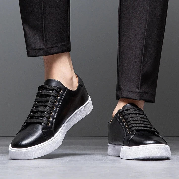 Classic Leather Low-Top Sneakers with Comfortable Sole for Men | Hugo