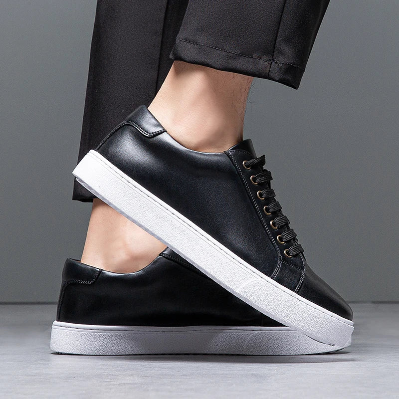Classic Leather Low-Top Sneakers with Comfortable Sole for Men | Hugo