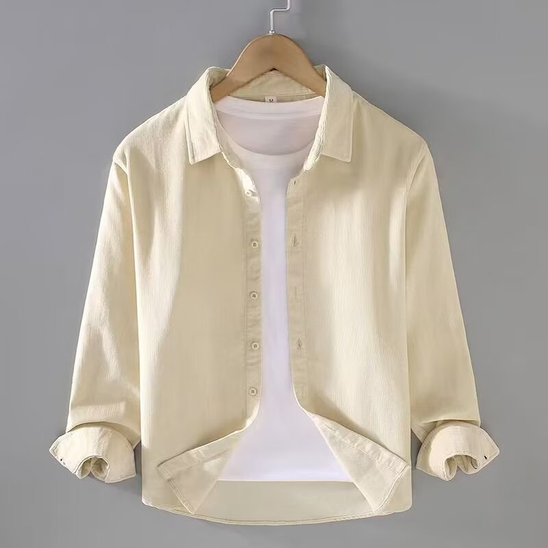 Corduroy Long-Sleeve Shirt For Men | Jorven 0
