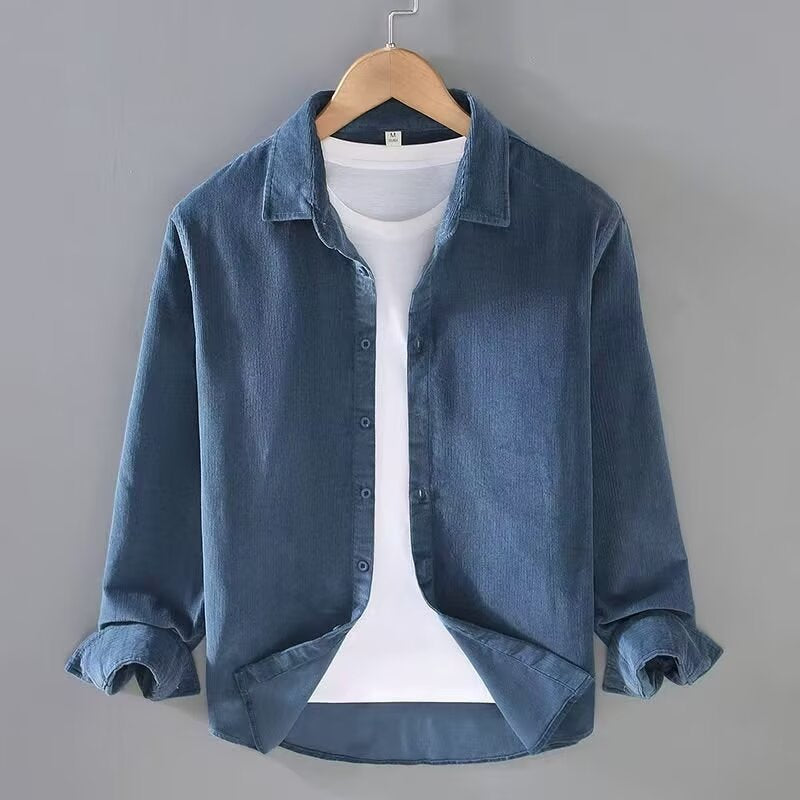 Corduroy Long-Sleeve Shirt For Men | Jorven 2
