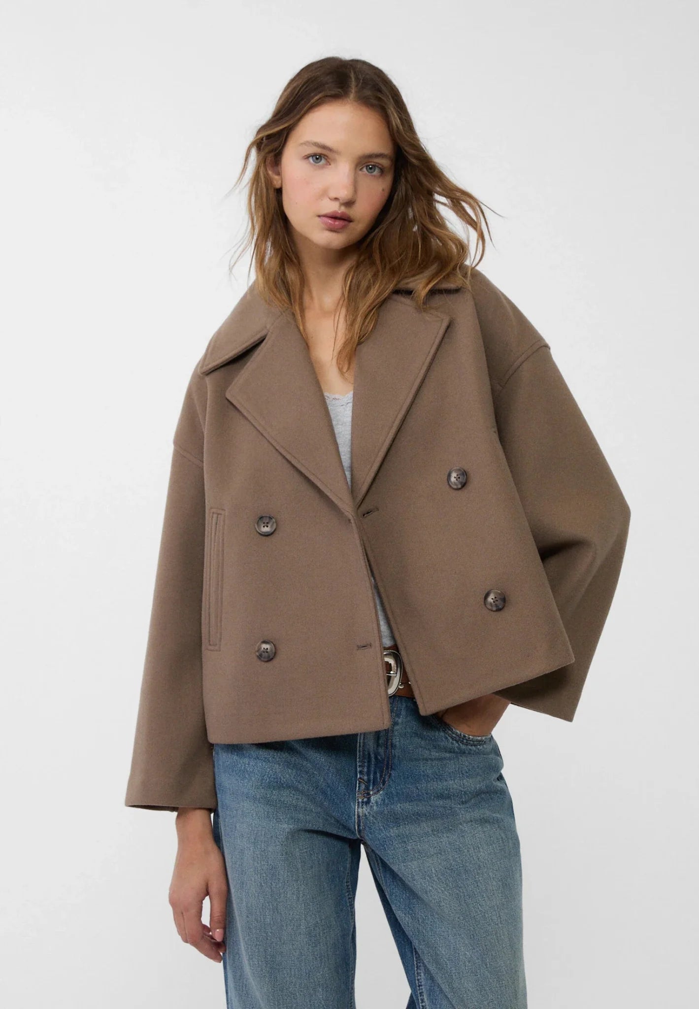 Cropped Double-Breasted Jacket Stylish Fit For Women | Marvella 4