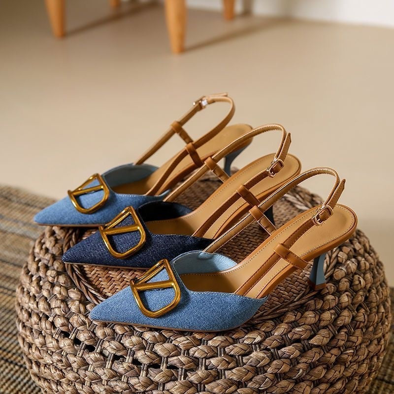 Denim Stilettos Stylish Design For Women | Jorinda 2
