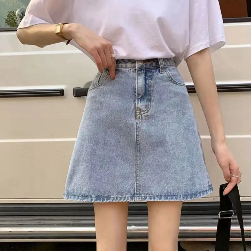 Duna | High Waist Denim Mini Skirt 2