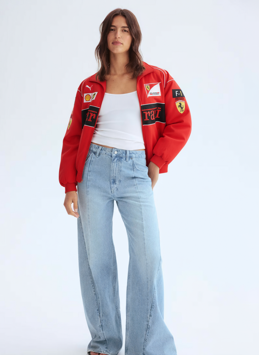 F1 Racing Jacket Bold Style For Women | Jorina 5