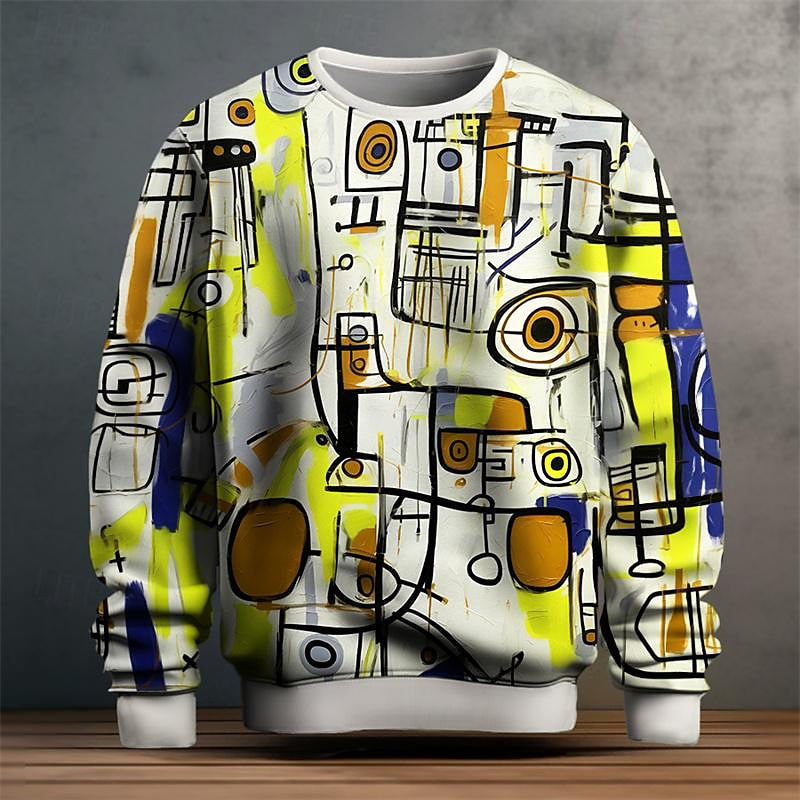 Geometric Pattern Sweater For Men | Lirven 2