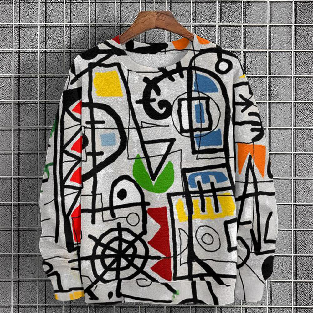 Geometric Pattern Sweater For Men | Lirven 3