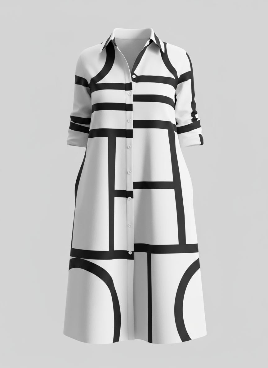 Geometric Print Dress For Women | Liora 0