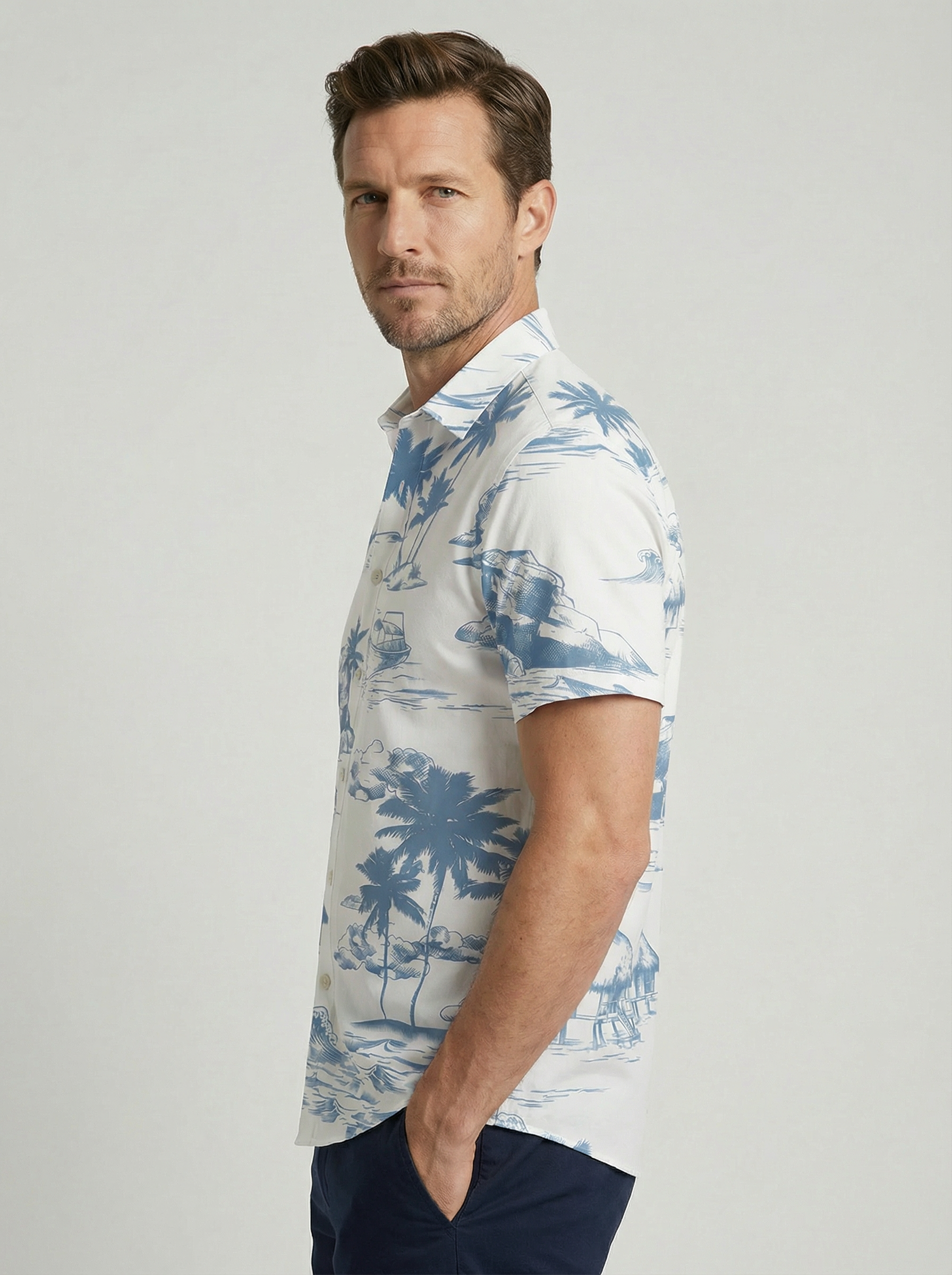 Havana | Hawaiian Print Short Sleeve Shirt