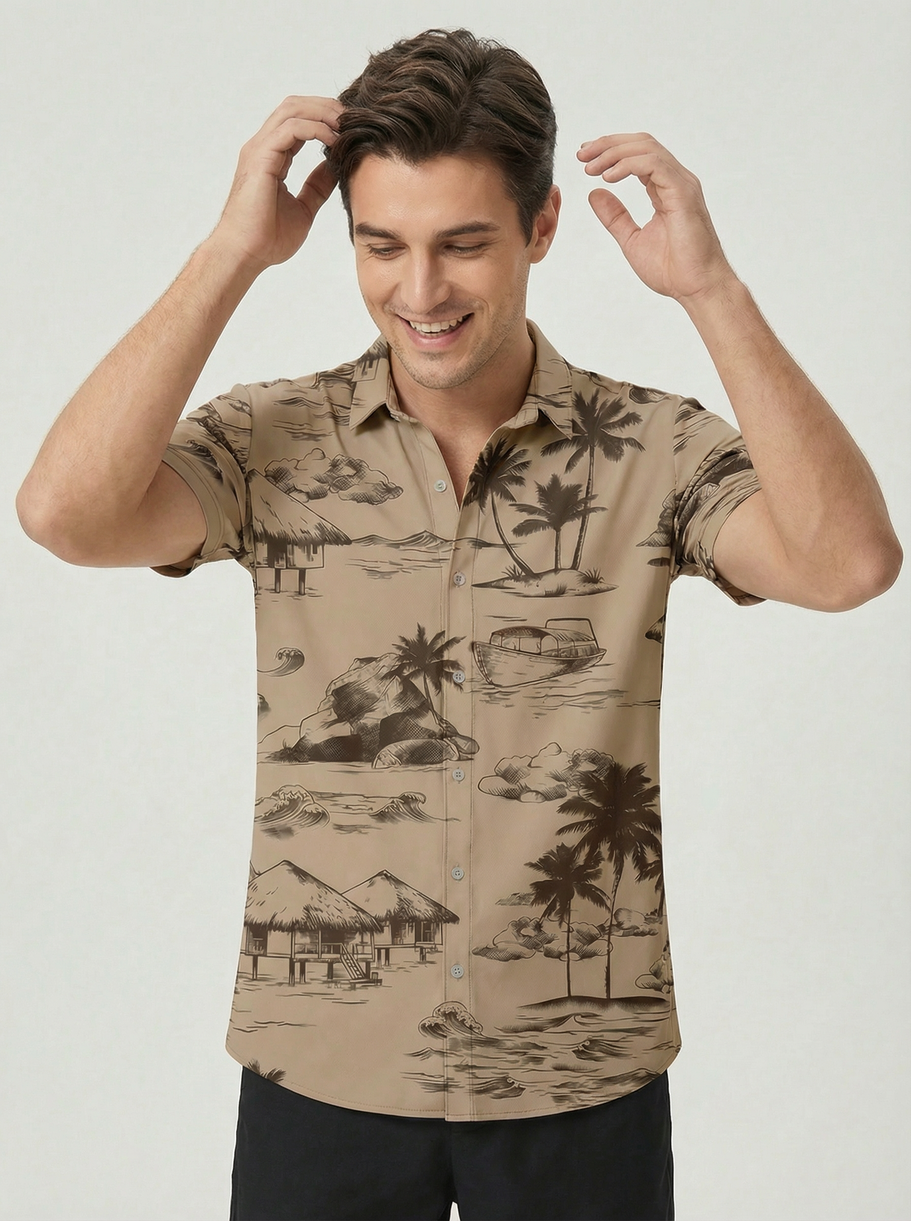 Havana | Hawaiian Print Short Sleeve Shirt