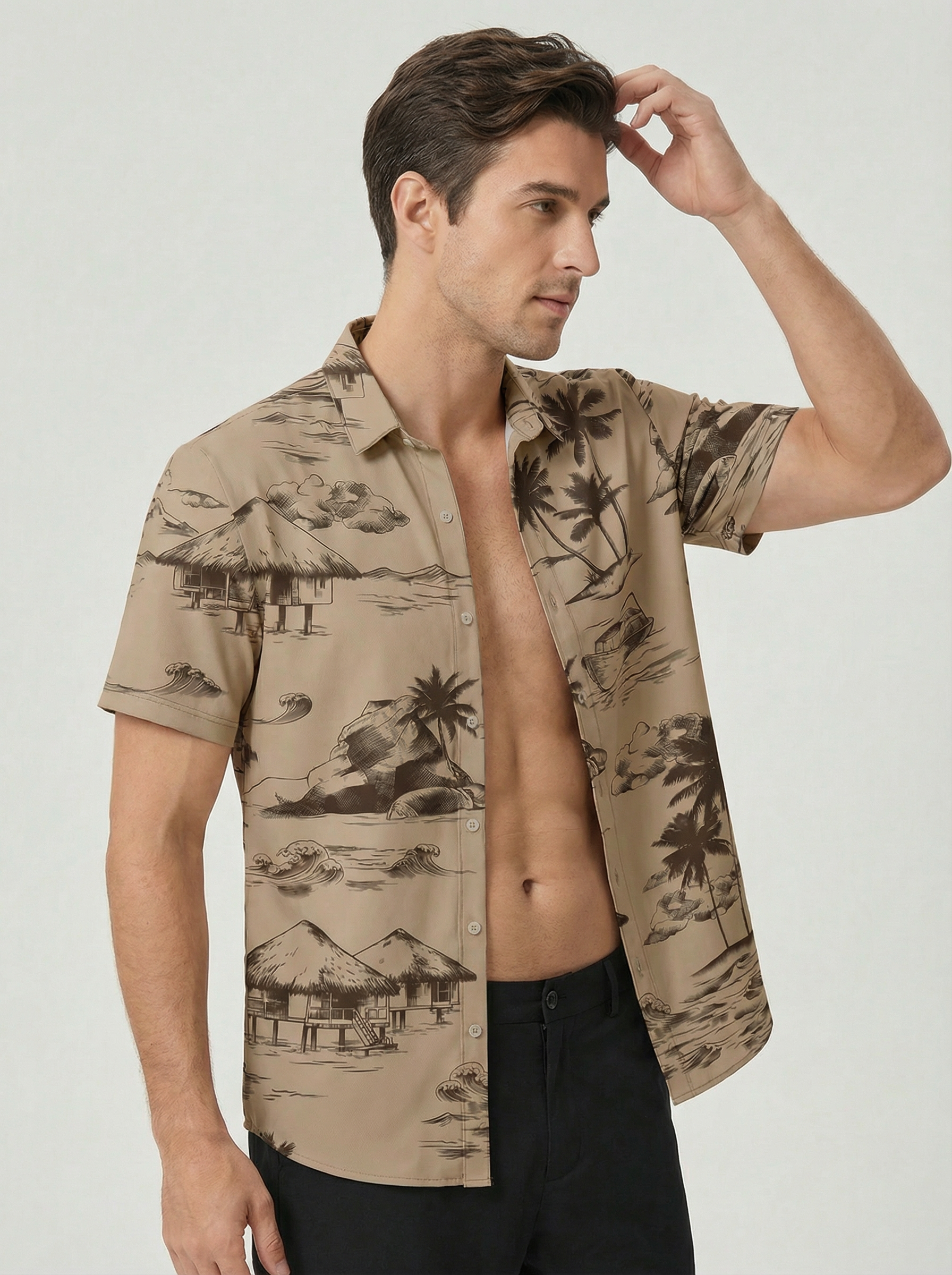 Havana | Hawaiian Print Short Sleeve Shirt