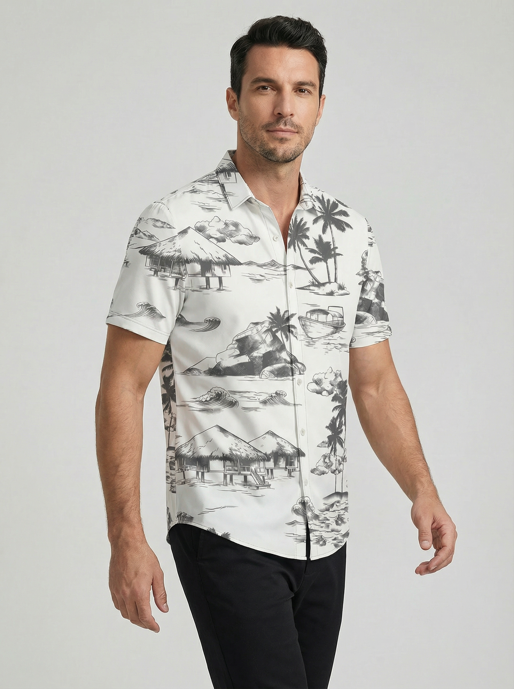 Havana | Hawaiian Print Short Sleeve Shirt