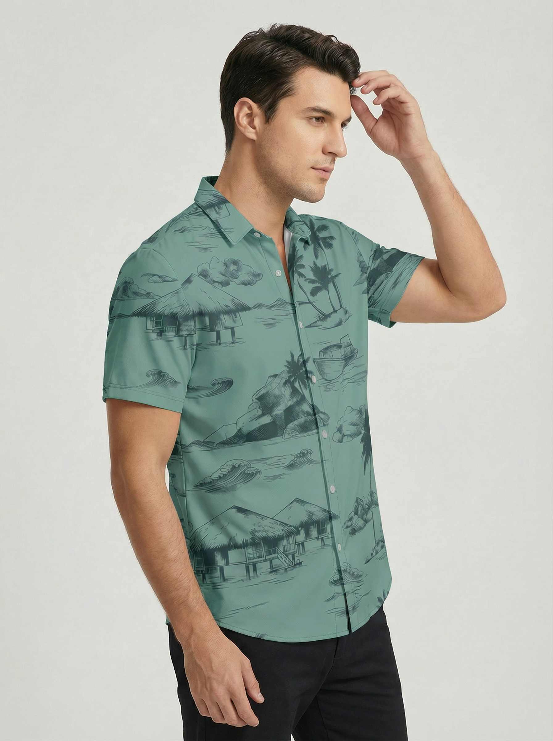 Havana | Hawaiian Print Short Sleeve Shirt