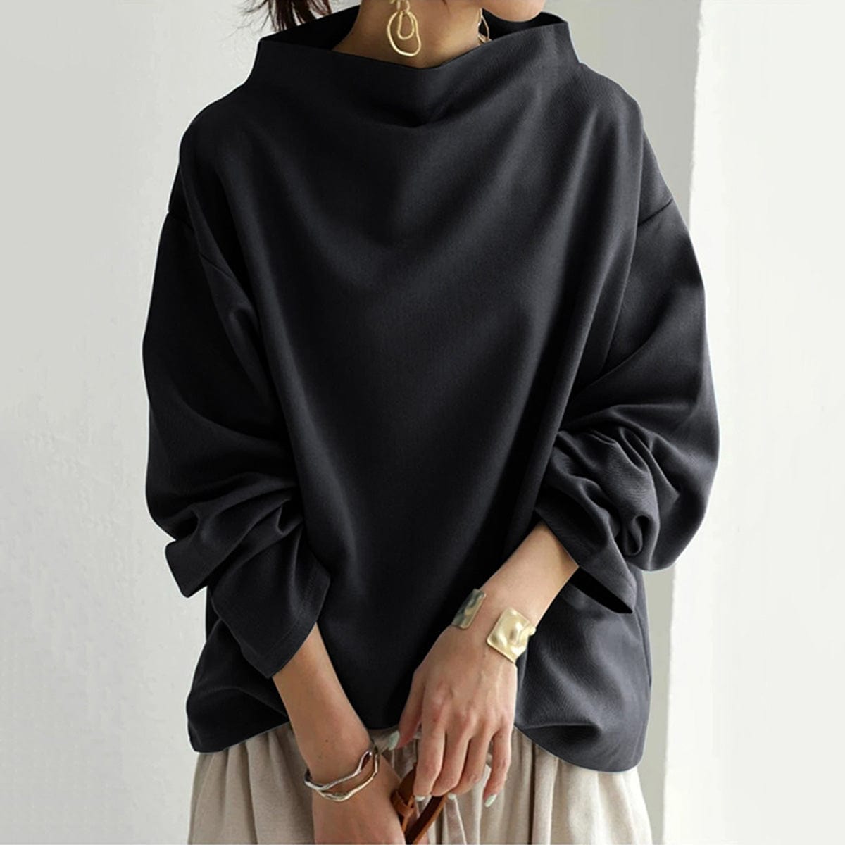 Havenly | High-Neck Soft Knit Jumper Everyday Wear 1