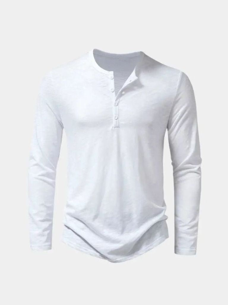 Hendry | Henley Neck Long Sleeve T-Shirt 8