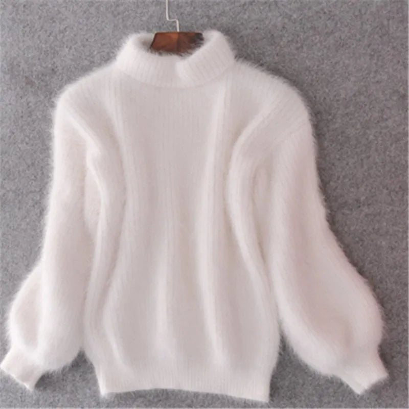 Knitted Angora Sweater Stylish Fit For Women | Vesperi 1