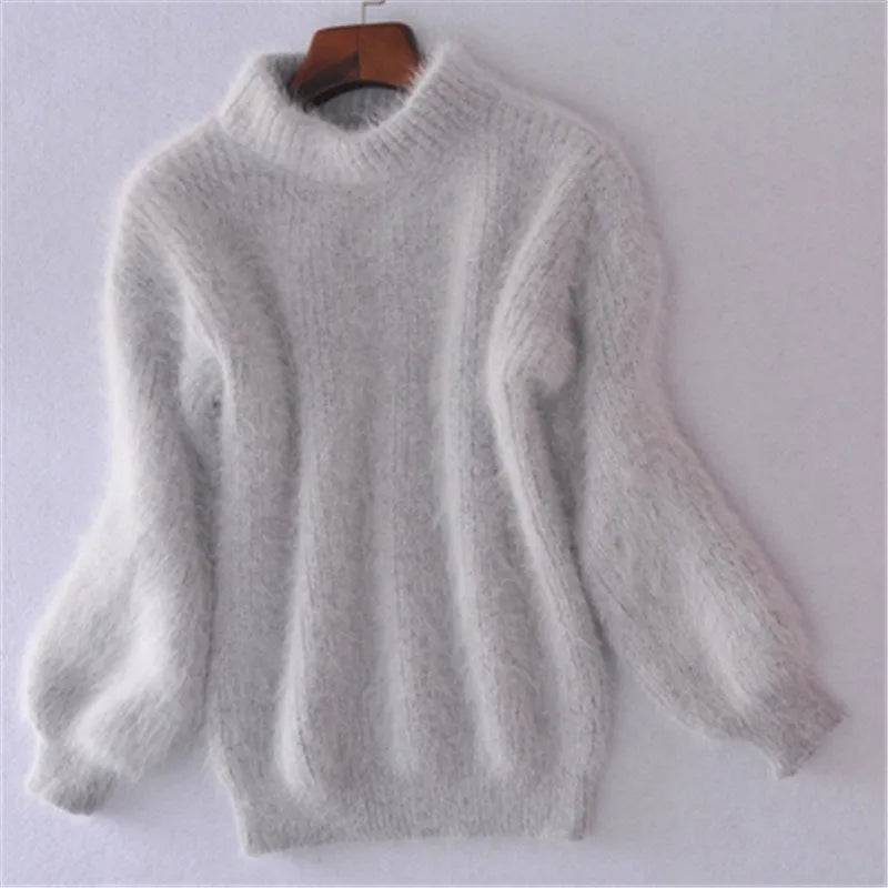 Knitted Angora Sweater Stylish Fit For Women | Vesperi 3