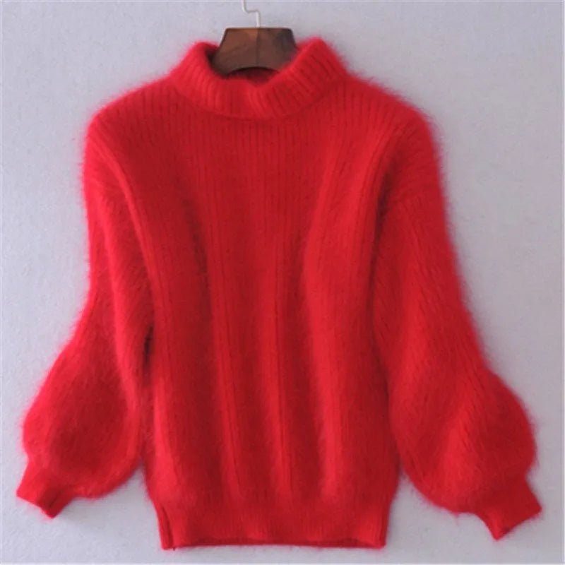 Knitted Angora Sweater Stylish Fit For Women | Vesperi 7
