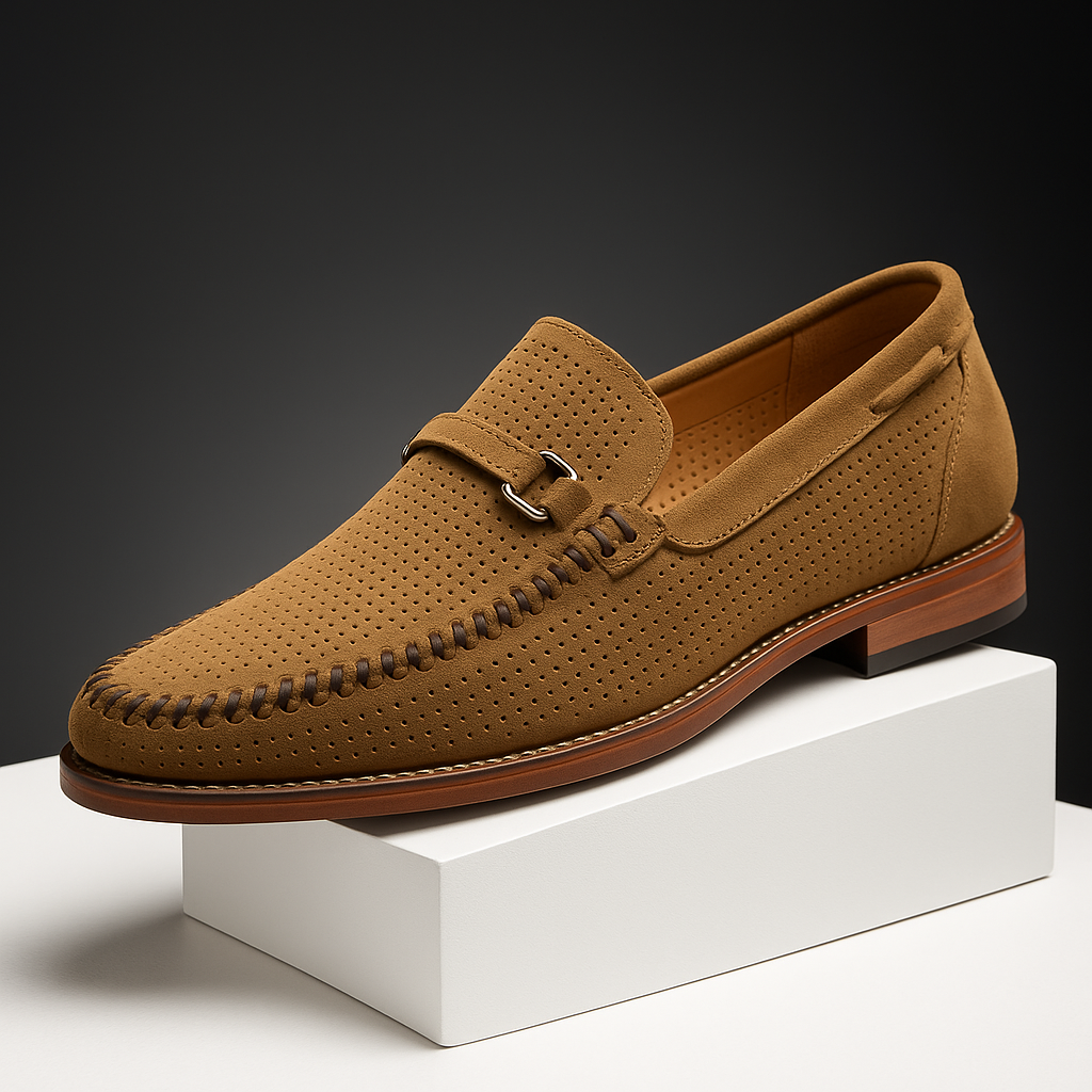 Leather Brown Loafers Stylish Design For Men | Braven 1
