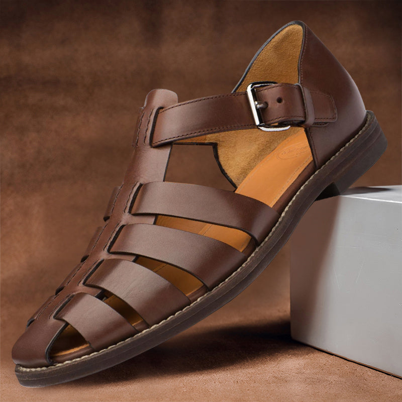 Leather Fisherman Sandals For Men | Jorven 4