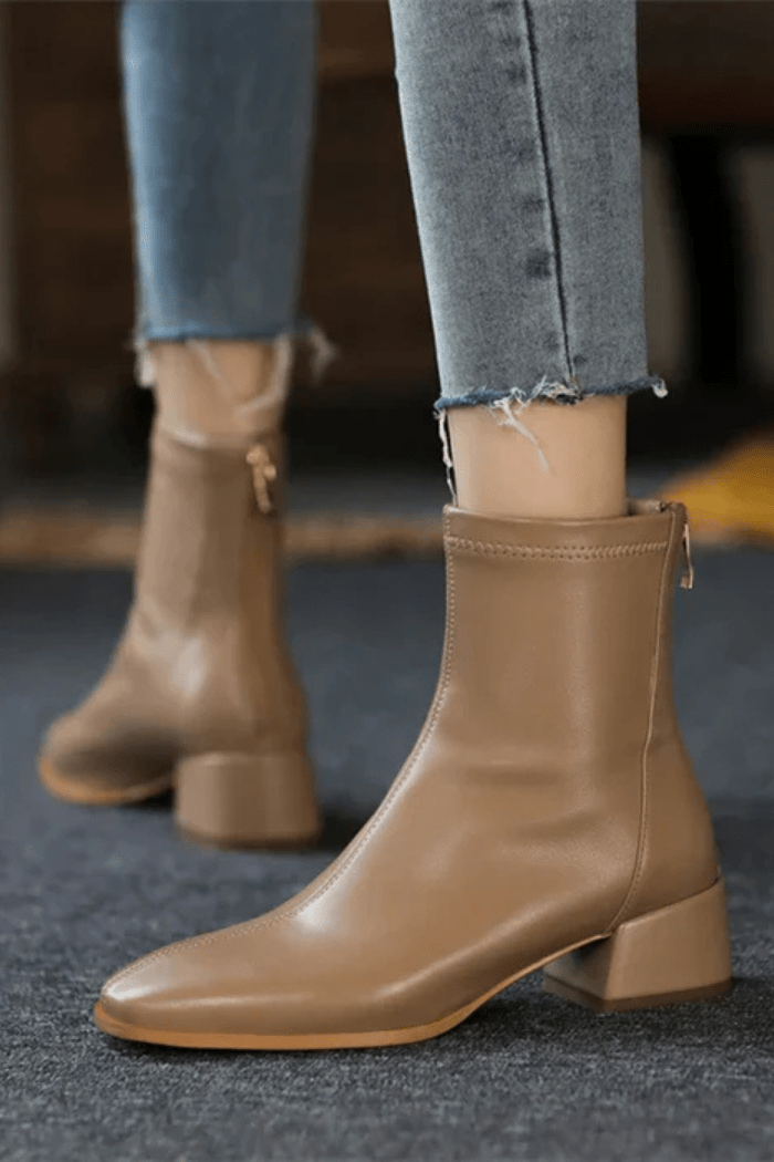 Leather Knee High Boots Stylish Design For Women | Marivon 6