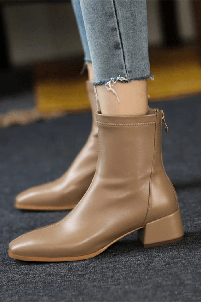 Leather Knee High Boots Stylish Design For Women | Marivon 7