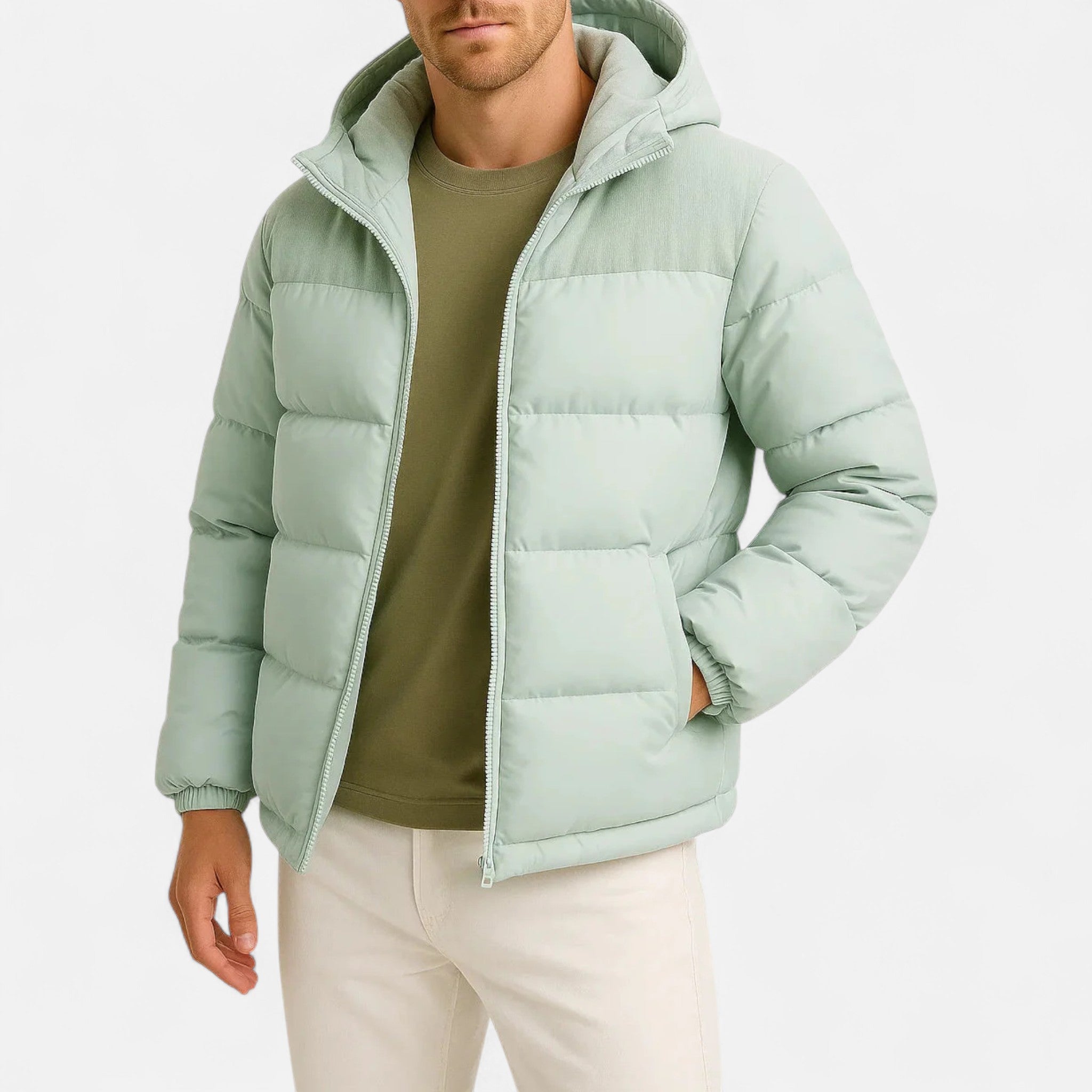 Lightweight Hooded Puffer Jacket For Men | Jorven 2