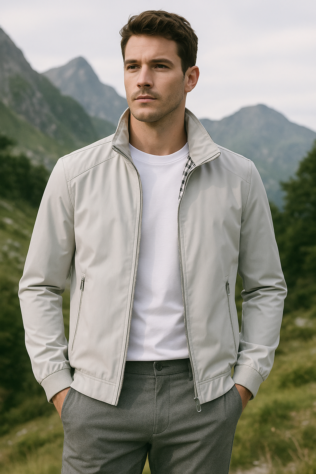 Lightweight Zip-Up Casual Jacket for Men | Jameson