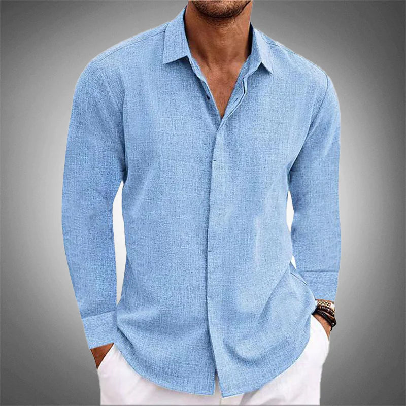 Linen Blend Shirt Stylish Design For Men | Jorven 0