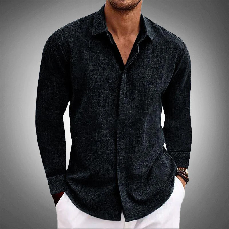Linen Blend Shirt Stylish Design For Men | Jorven 1