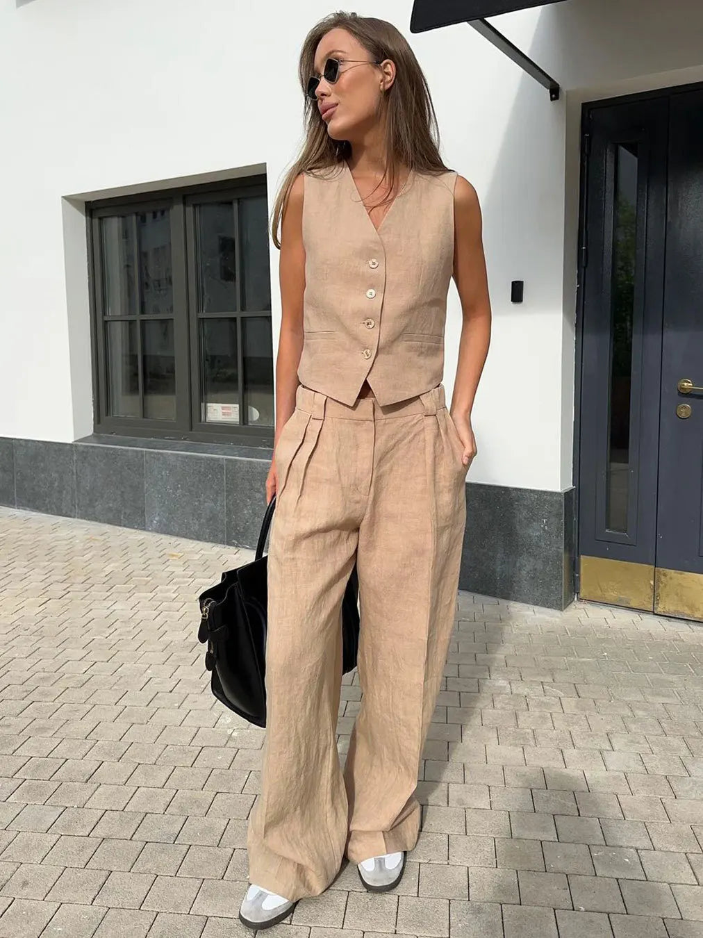 Linen Trouser Set Effortless Style For Women | Selina 7