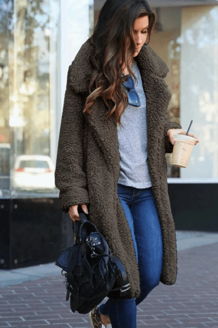 Long Teddy Coat Cozy Style For Women | Zelira 3