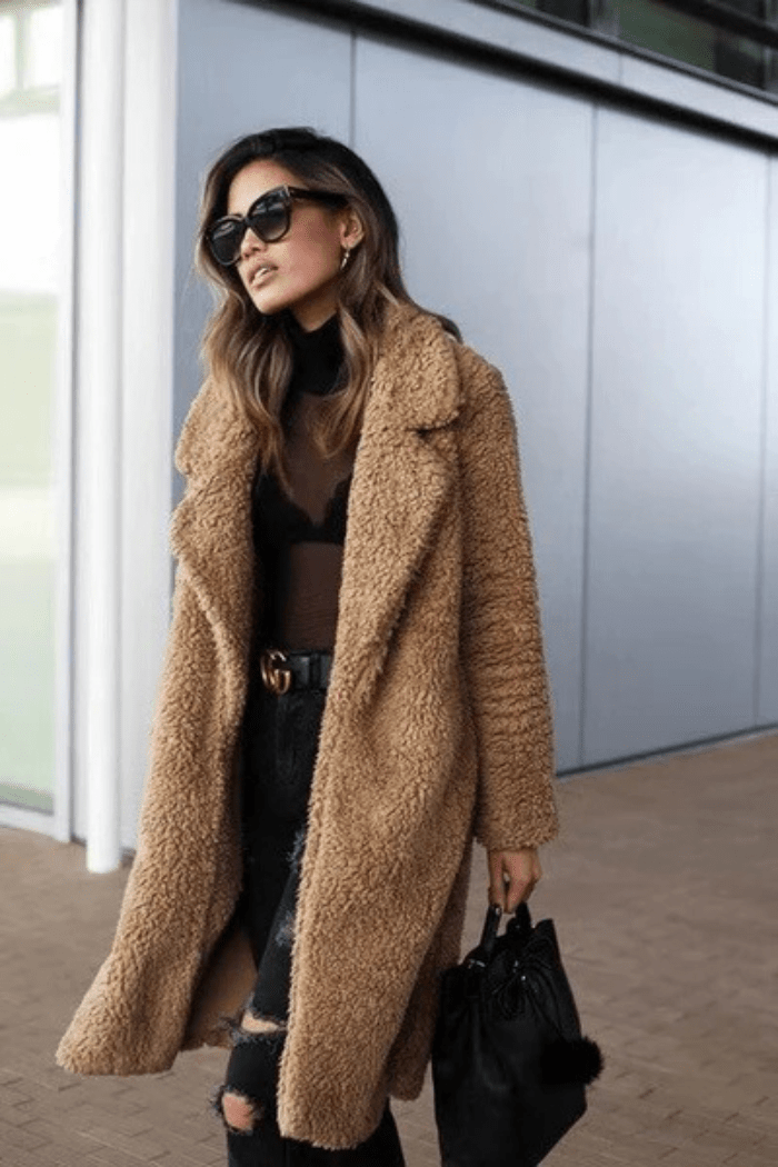 Long Teddy Coat Cozy Style For Women | Zelira 7