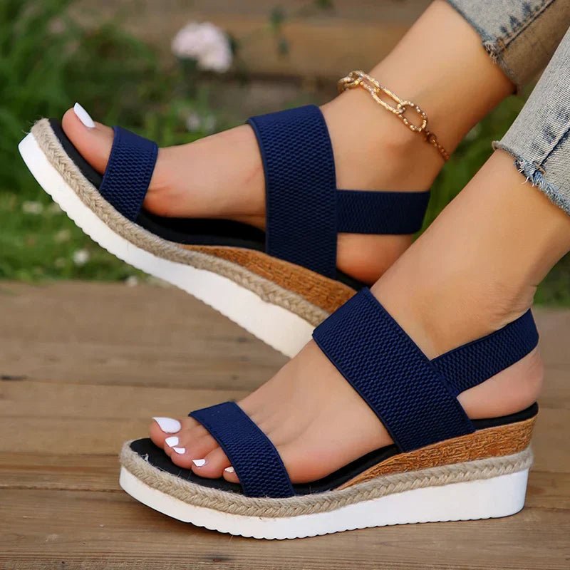 Lunara | Stretch Strap Platform Sandals 7