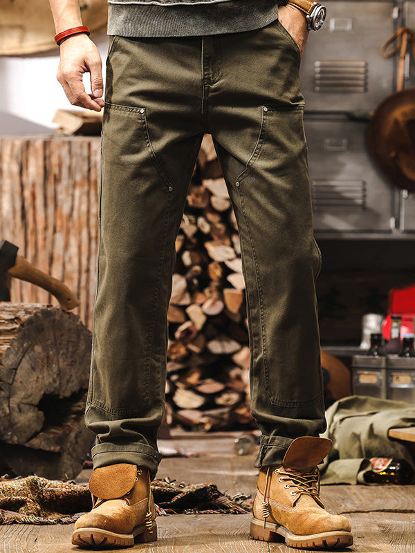 Maverick | Straight-Leg Black Cargo Pants 0