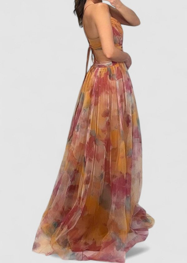 Mira | Chiffon Maxi Dress Evening 1