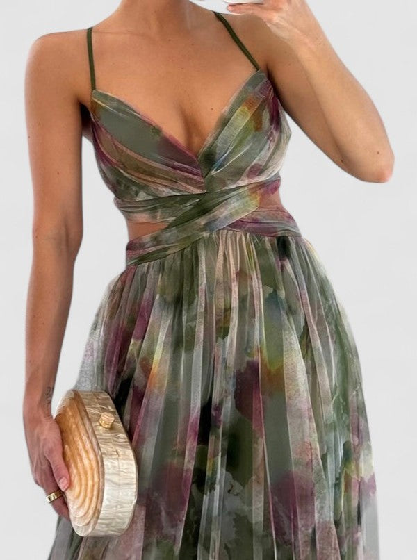 Mira | Chiffon Maxi Dress Evening 5