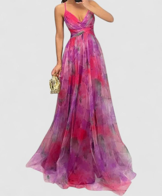 Mira | Chiffon Maxi Dress Evening 7