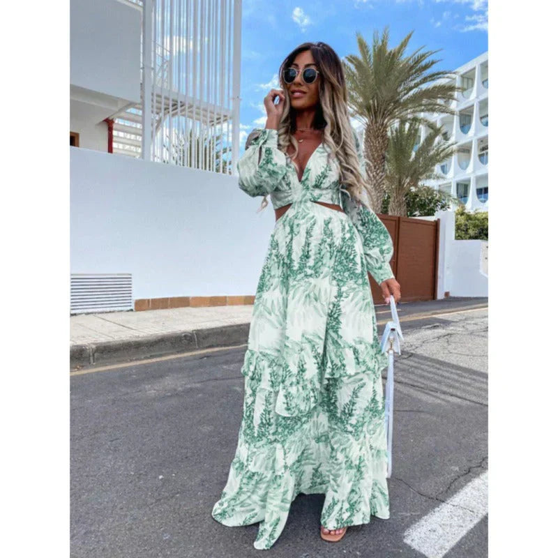 Mira | Flowing A-Line Floral Maxi Dress 3