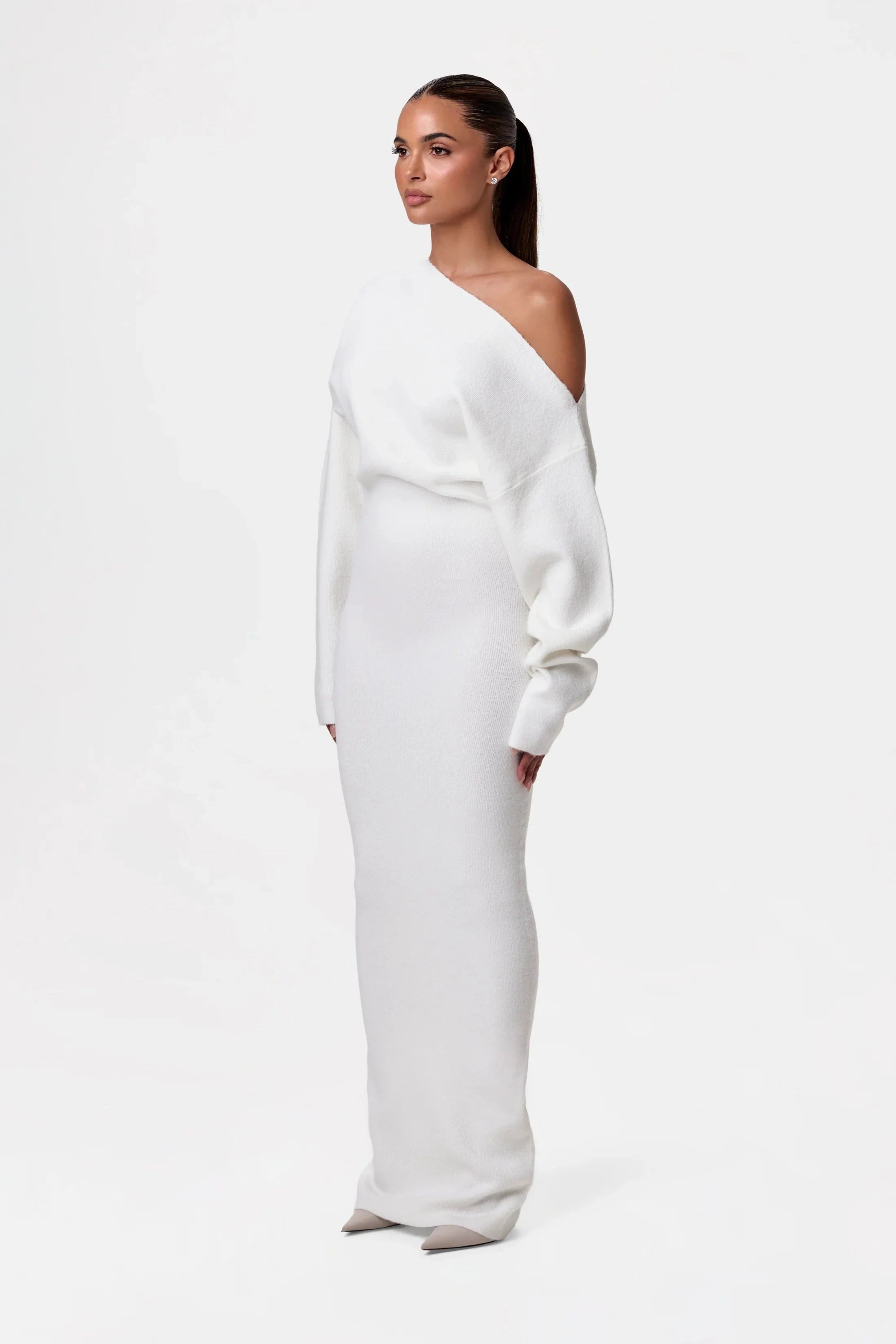 Mira | One-Shoulder Bodycon Knit Maxi Dress 4