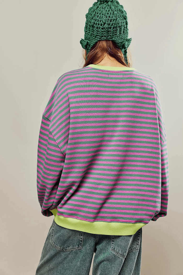 Oversized Striped Jumper For Women | Kylara 3