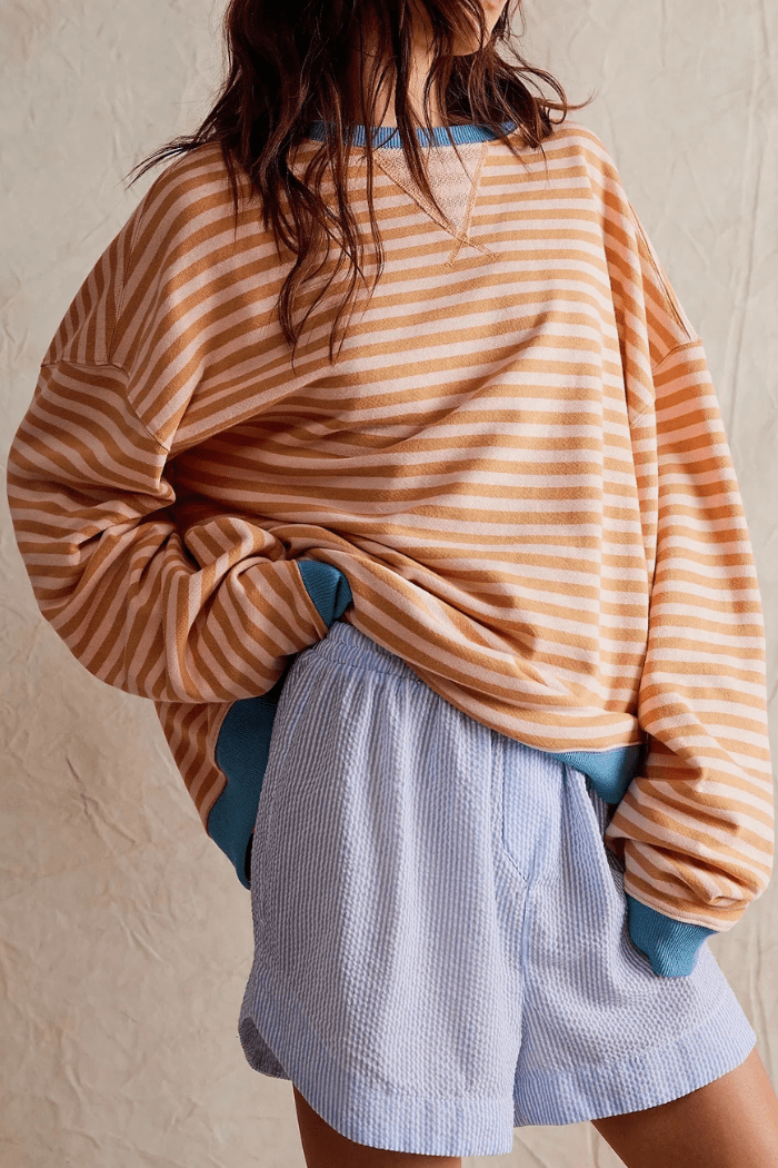 Oversized Striped Jumper For Women | Kylara 4