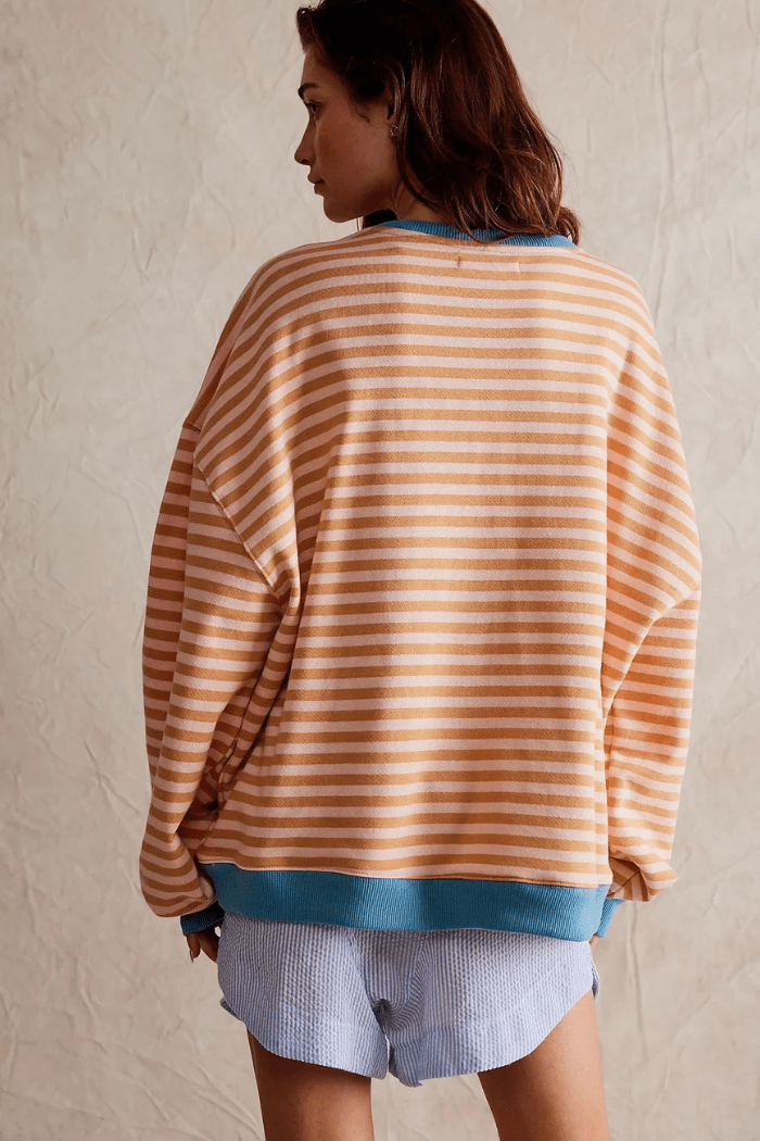 Oversized Striped Jumper For Women | Kylara 5