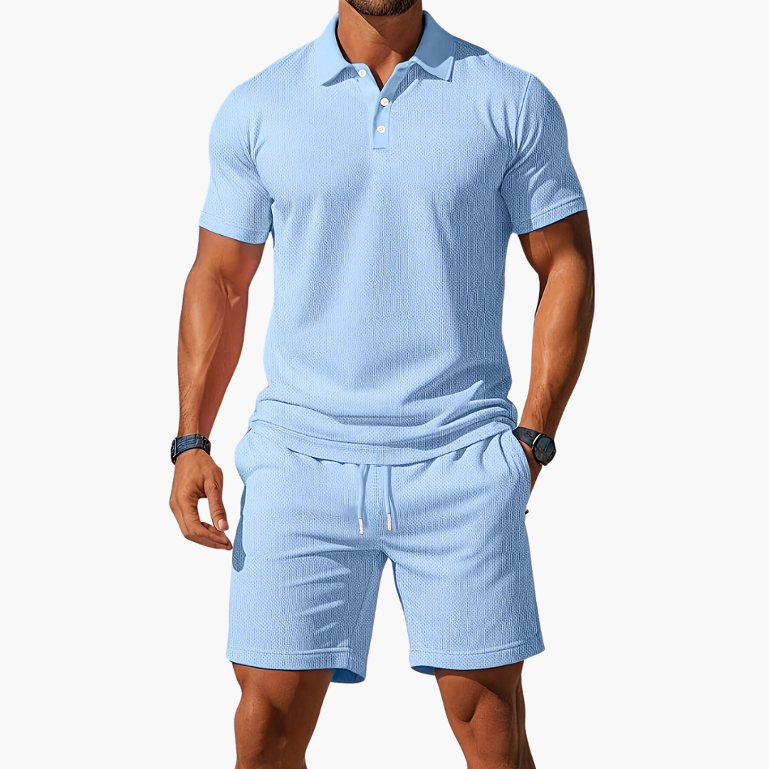 Polo Shirt And Shorts Set For Men | Jorven 0