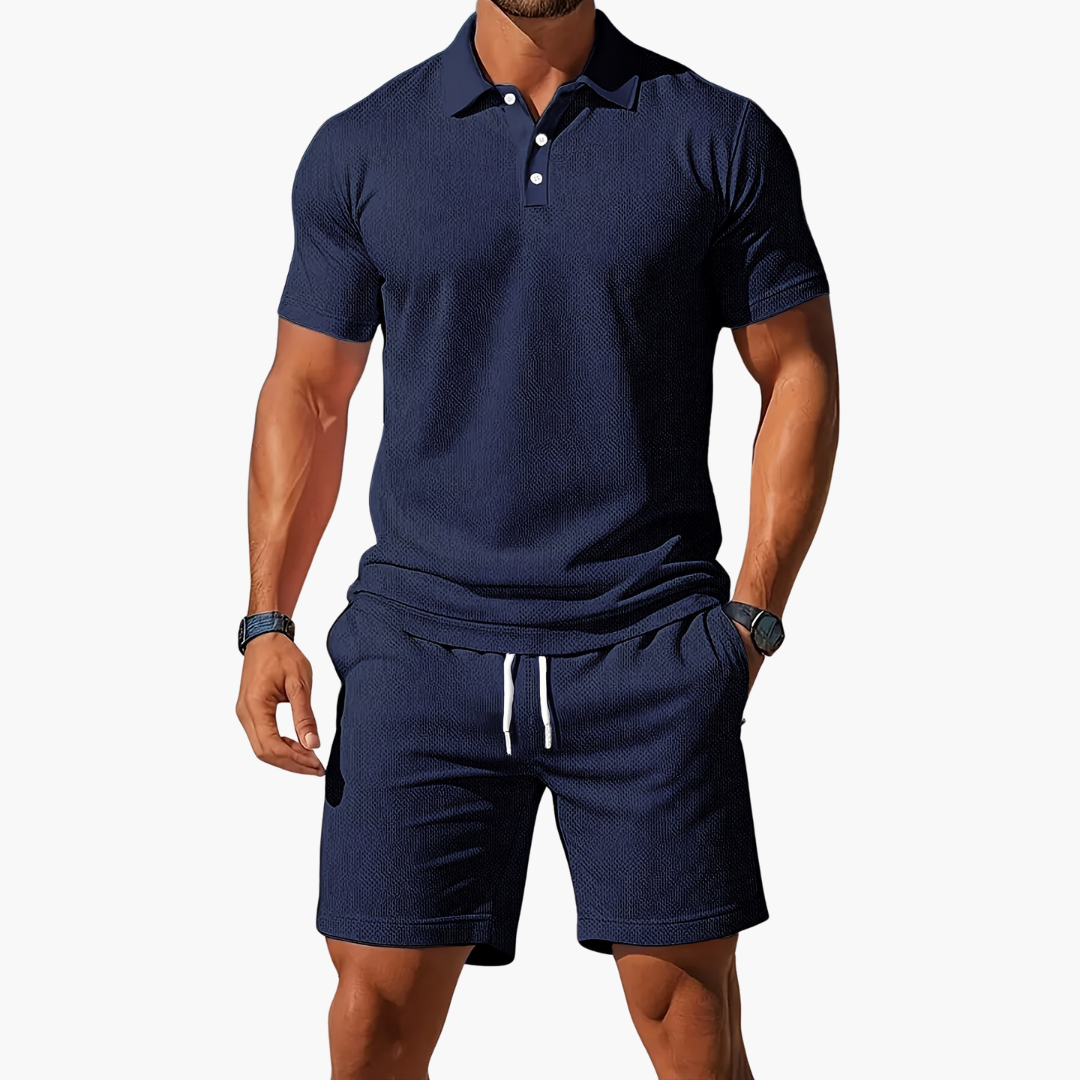 Polo Shirt And Shorts Set For Men | Jorven 1