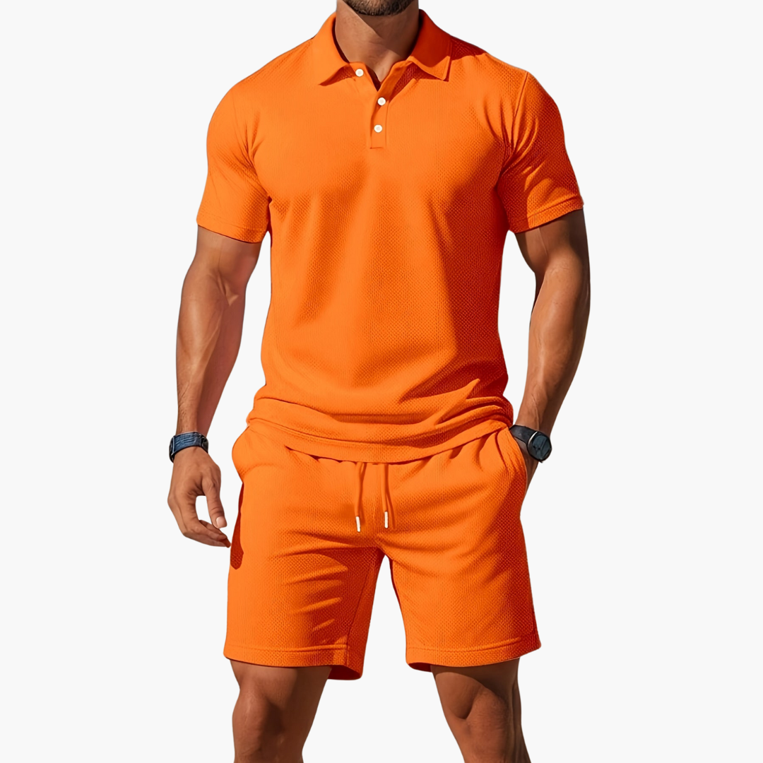 Polo Shirt And Shorts Set For Men | Jorven 2