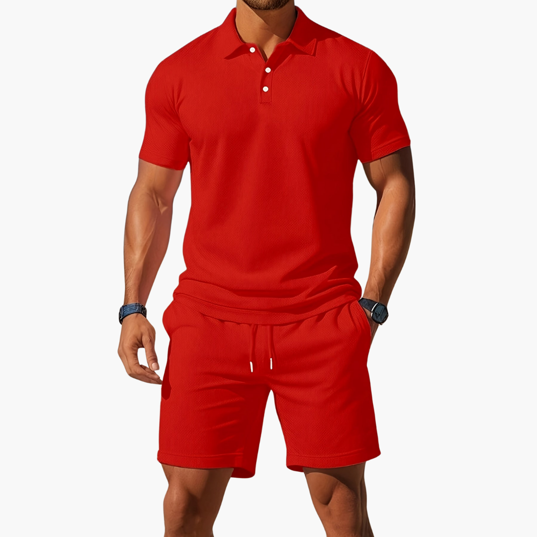 Polo Shirt And Shorts Set For Men | Jorven 4