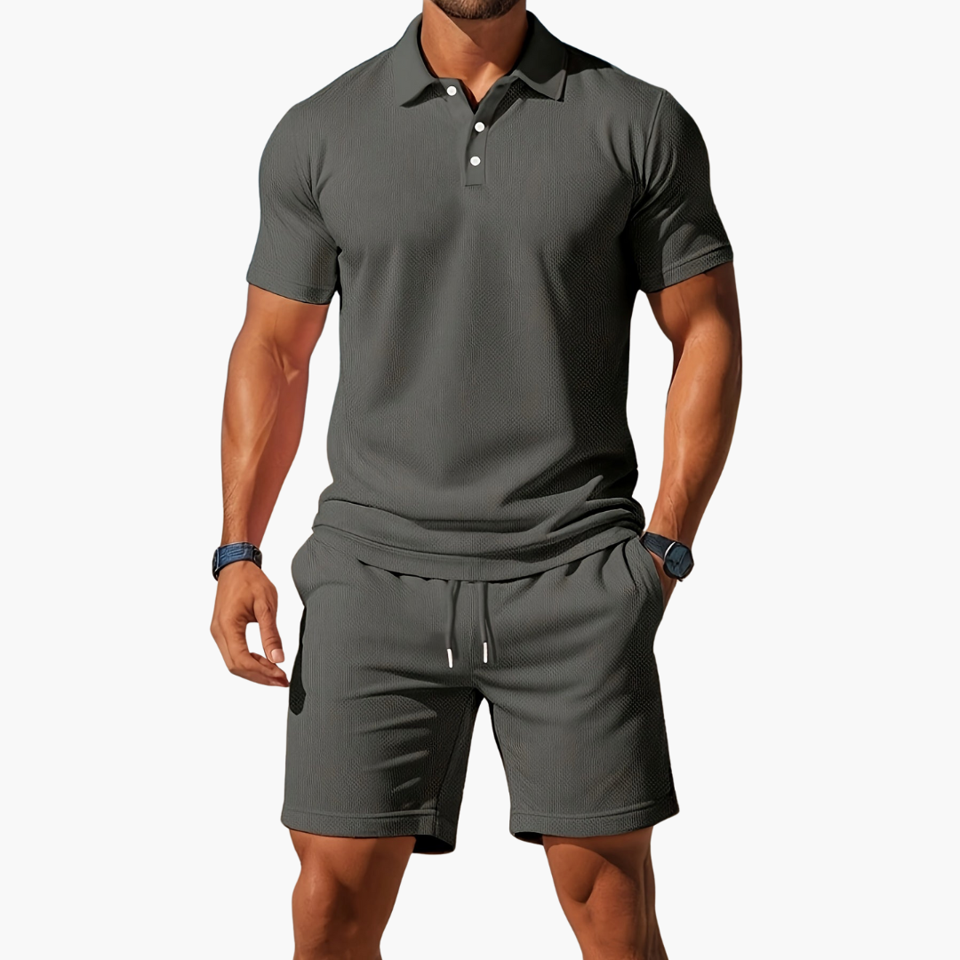 Polo Shirt And Shorts Set For Men | Jorven 5