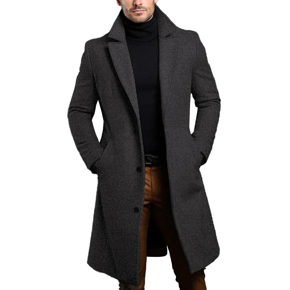 Slim-Fit Long Coat For Men | Zorlan 1