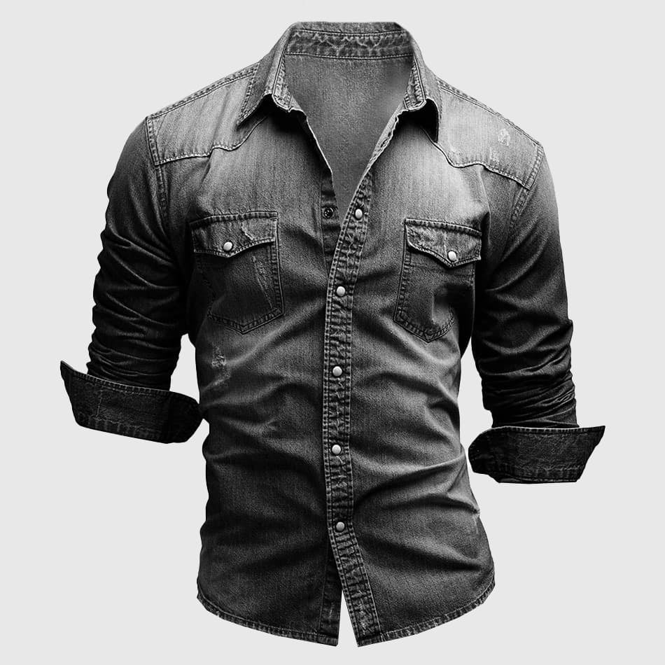 Slim Fit Denim Shirt Stylish For Men | Jorven 2